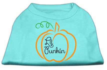 Lil Punkin Screen Print Dog Shirt (Option: Aqua XS)