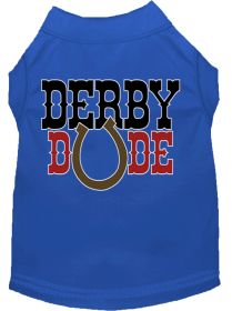 Derby Dude Screen Print Dog Shirt (Option: Blue XS)