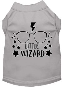 Little Wizard Screen Print Dog Shirt (Option: Grey XS)
