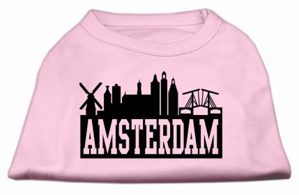 Amsterdam Skyline Screen Print Shirt (Option: Light Pink XS)