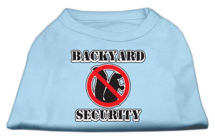 Backyard Security Screen Print Shirts (Option: Baby Blue XS)