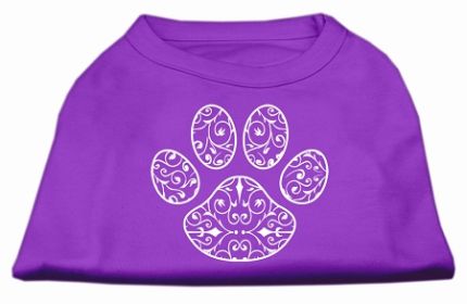 Henna Paw Screen Print Shirt (Option: Purple XS)