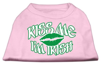 Kiss Me I'm Irish Screen Print Shirt (Option: Light Pink XS)