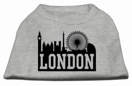 London Skyline Screen Print Shirt (Option: Grey XS)