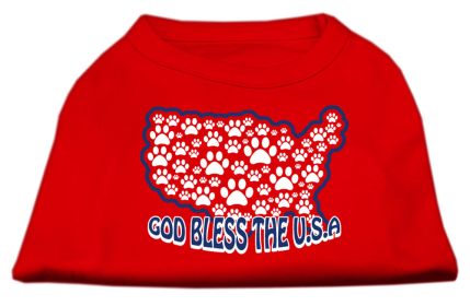 God Bless USA Screen Print Shirts (Option: Red XS)