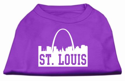 St Louis Skyline Screen Print Shirt (Option: Purple XS)