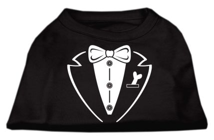 Tuxedo Screen Print Shirt (Option: Black XS)