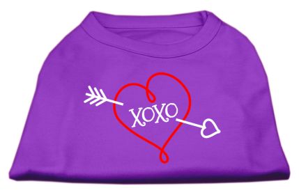 XOXO Screen Print Shirt (Option: Purple XS)