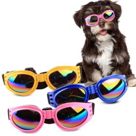 Foldable Dog Sunglasses For Outdoor Activities (Color: Blue, size: One-size)