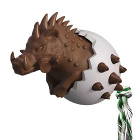 Rubber Kong Small Dog Toy Interactive Puppy Teeth Cleaning Brushing Toy (Color: Pig Coffee)