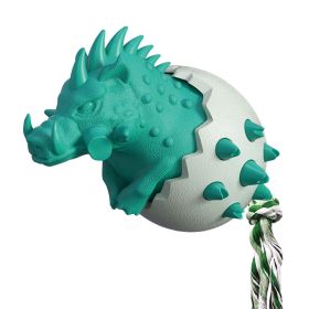 Rubber Kong Small Dog Toy Interactive Puppy Teeth Cleaning Brushing Toy (Color: Pig Blue)