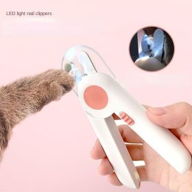 Dogs Nail Clipper Trimmer, LED light illuminates cuticle bloodline (No: no battery inside, Color: Blue)
