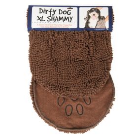 DGS Pet Products Dirty Dog Shammy Towel Extra Large Brown 16" x 38" x 0.5" (Brown/Tan: Brown, size: Extra large)