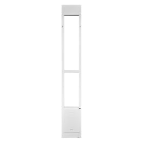 VEVOR Dog Door for Sliding Glass Door, 91 to 96 in Adjustable Height, Aluminum Alloy Frame with Metal Rotating Hinges, Lock Design (Curtain Size: Size L, size: Door Height (91-96 inch))