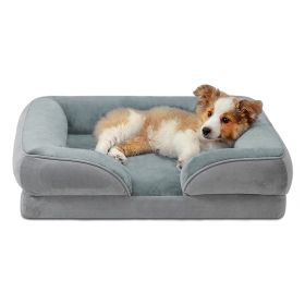Cozy Plush Nesting Dog Bed with Washable Cover (size: M)