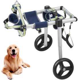 Dogs Two-Wheels Adjustable Wheelchair for Back Legs (size: Medium Size (M))