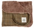 Touchdog 2-In-1 Windowpane Plaided Dog Jacket & Matching Reversible Dog Mat