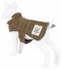 Touchdog 2-In-1 Windowpane Plaided Dog Jacket & Matching Reversible Dog Mat