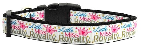 Little Miss Royalty Nylon Dog Collar (Option: Medium Narrow)