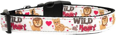 Wild at Heart Nylon Dog Collar (Option: Medium Narrow)