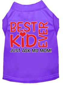 Ask My Parents Screen Print Dog Shirt (Option: Purple XS)