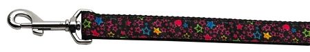 Black Star Nylon Dog Leash (Option: 3/8 inch wide 4ft Long)