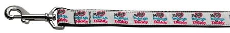 My Heart Belongs to Daddy Nylon Dog Leash (Option: 3/8 inch wide 4ft Long)