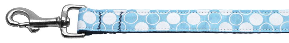 Diagonal Dots Nylon Collar (Option: Baby Blue 1 wide 4ft Lsh)