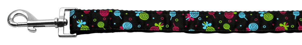 Lollipops Nylon Ribbon Leash (Option: Black 1 inch wide 4ft Long)