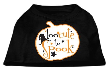Too Cute to Spook Screen Print Dog Shirt (Option: Black XS)